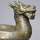 vintage DRAGON sculpture Bronze dragon bowl