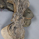 Antique 19th C Pakistan Swat Valley Handmade Wooden Carved  Sandal Nuristan Afghanistan Shoes No:A