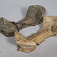 Antique 19th C Pakistan Swat Valley Handmade Wooden Carved  Sandal Nuristan Afghanistan Shoes No:A