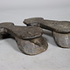 Antique 19th C Pakistan Swat Valley Handmade Wooden Carved  Sandal Nuristan Afghanistan Shoes No:B