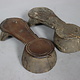 Antique 19th C Pakistan Swat Valley Handmade Wooden Carved  Sandal Nuristan Afghanistan Shoes No:C
