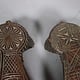 Antique 19th C Pakistan Swat Valley Handmade Wooden Carved  Sandal Nuristan Afghanistan Shoes No:D