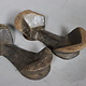 Antique 19th C Pakistan Swat Valley Handmade Wooden Carved  Sandal Nuristan Afghanistan Shoes No:D