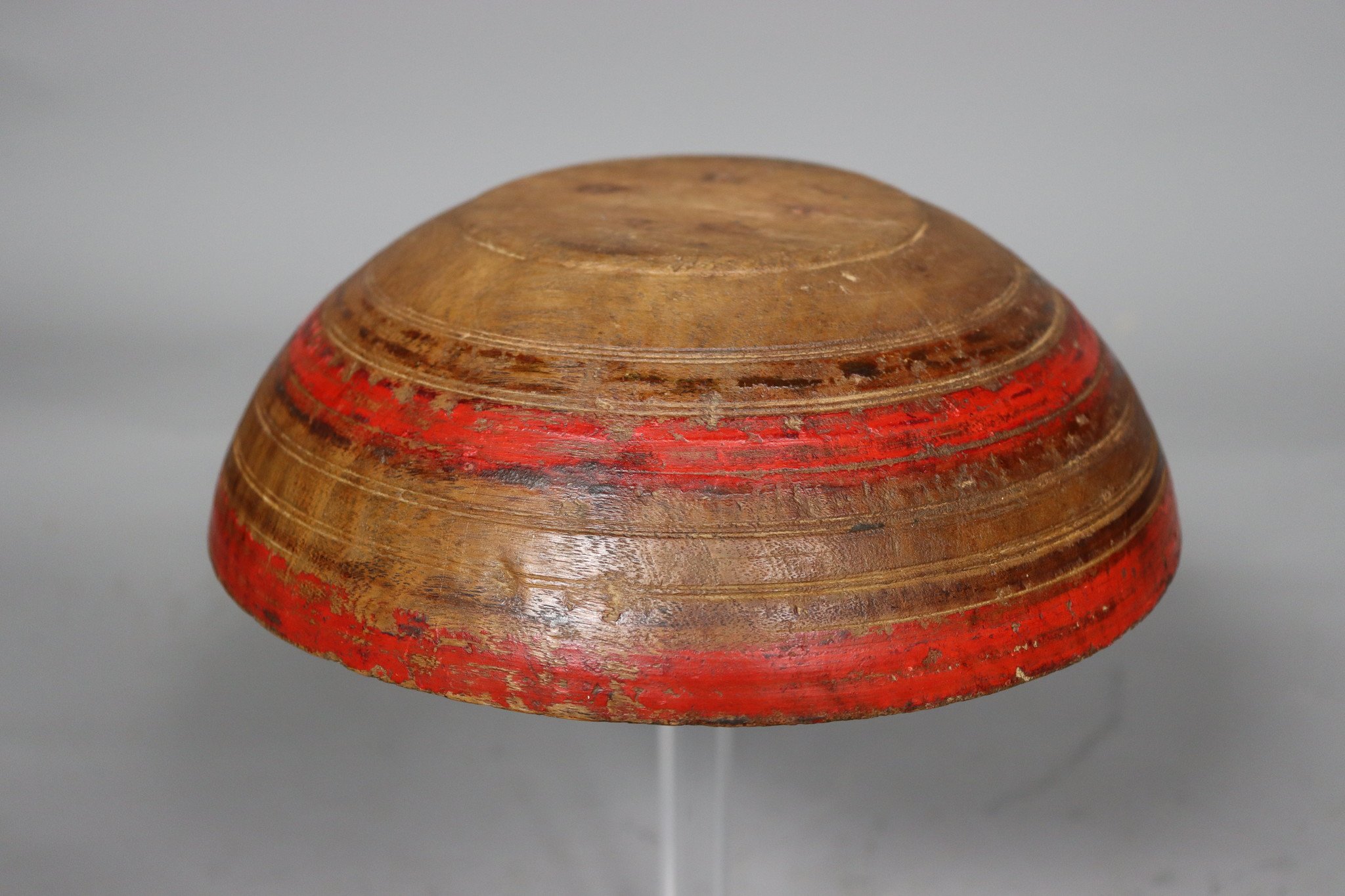 antique turned wood bowl Punjab and Swat valley, Pakistan