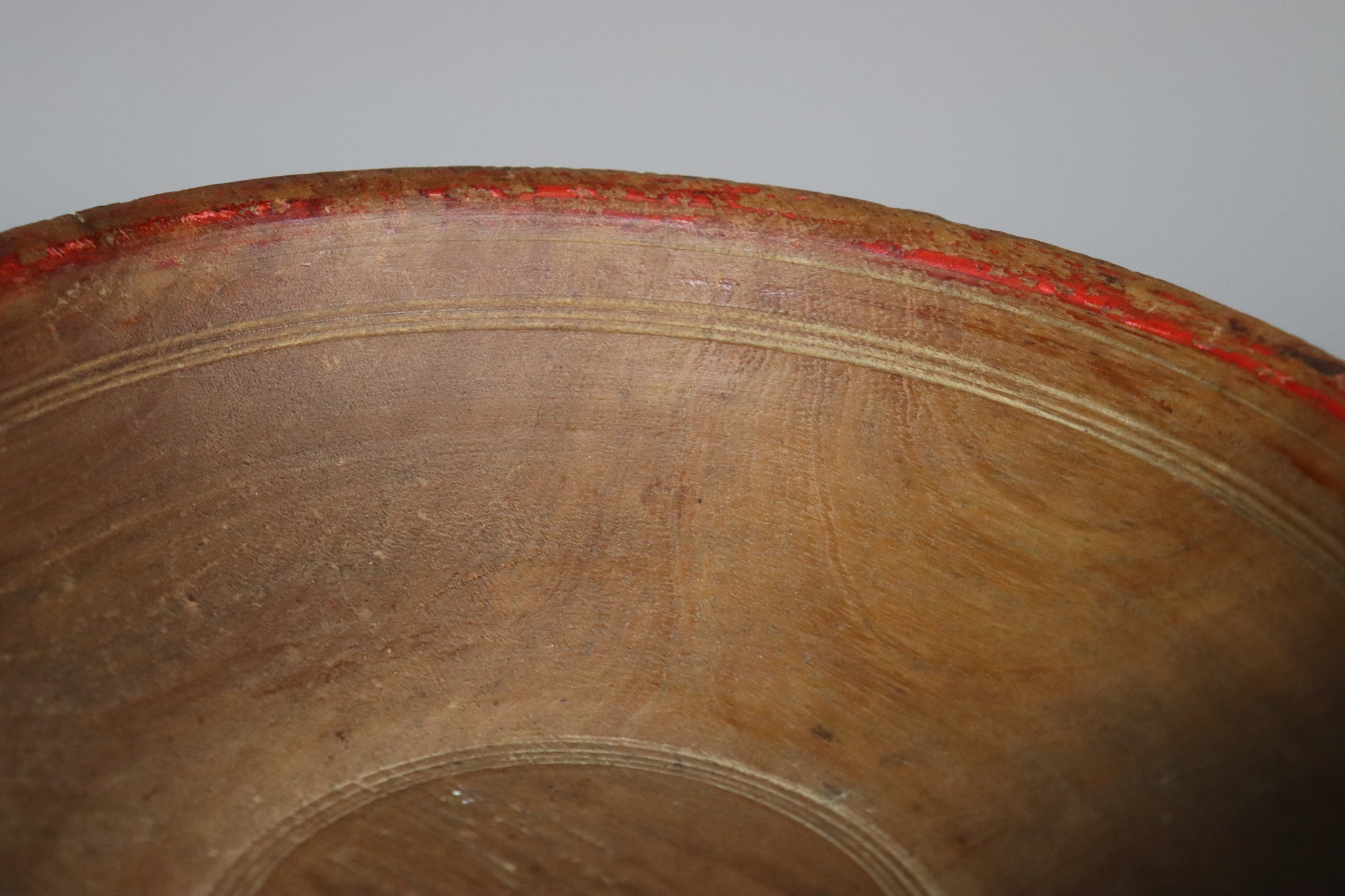 antique turned wood bowl Punjab and Swat valley, Pakistan