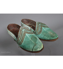 Antique Uzbeki weding leather Shoe, Afghanistan, around 1850