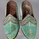 Antique Uzbeki weding leather Shoe, Afghanistan, around 1850