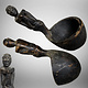 4 Pcs Antique wooden Ifugao spoons soup spoons  from  Province, Luzon, Philippines, 19th / 20thC