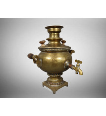 Antique Russian Samovar – Circa 1890 – Charcoal – Brass Handmade – 22” Tall  - La Paz County Sheriff's Office Dedicated to Service
