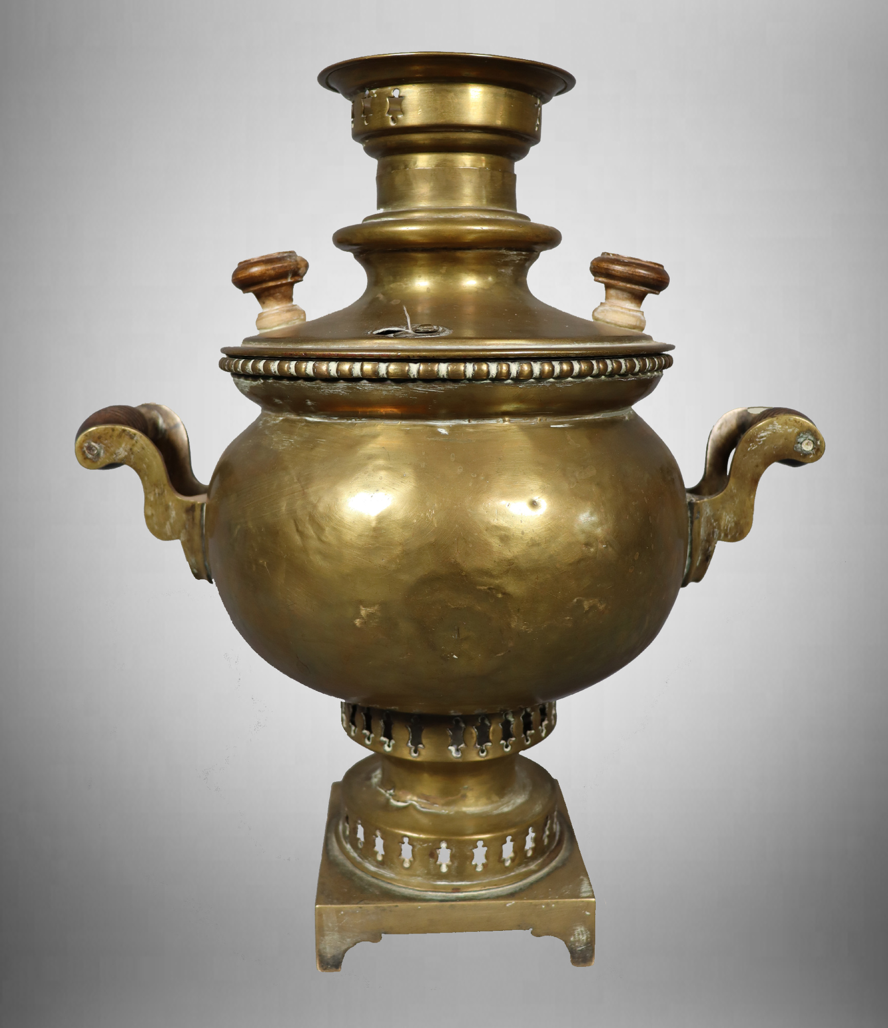 SAMOVAR, Kupfer und Messing, Russisch. Silber & Metall - Zinn, Messing &  Kupfer - Auctionet