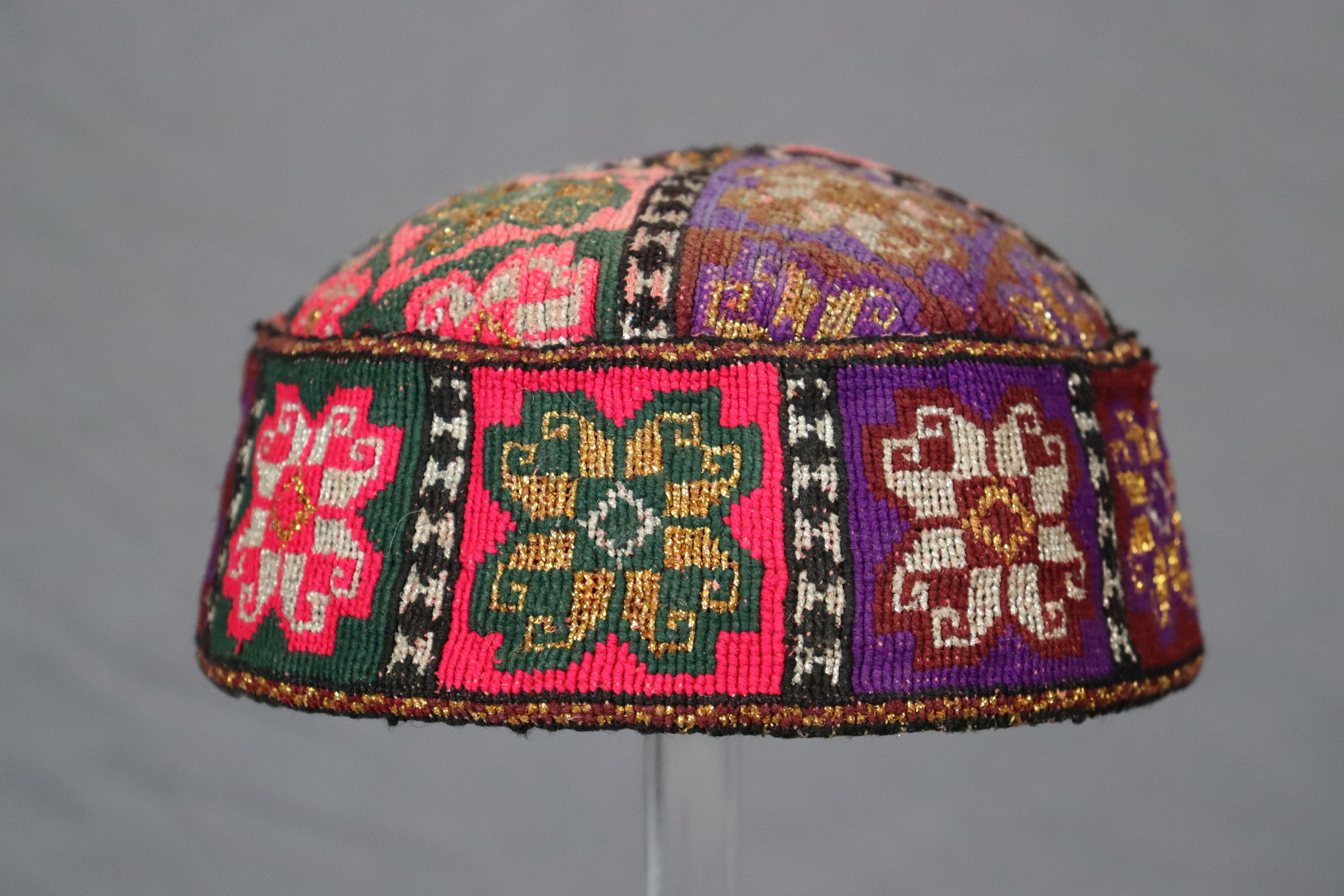 vintag hand embroidered  cap hat  from Afghanistn and Uzbekistan No:22/ 3