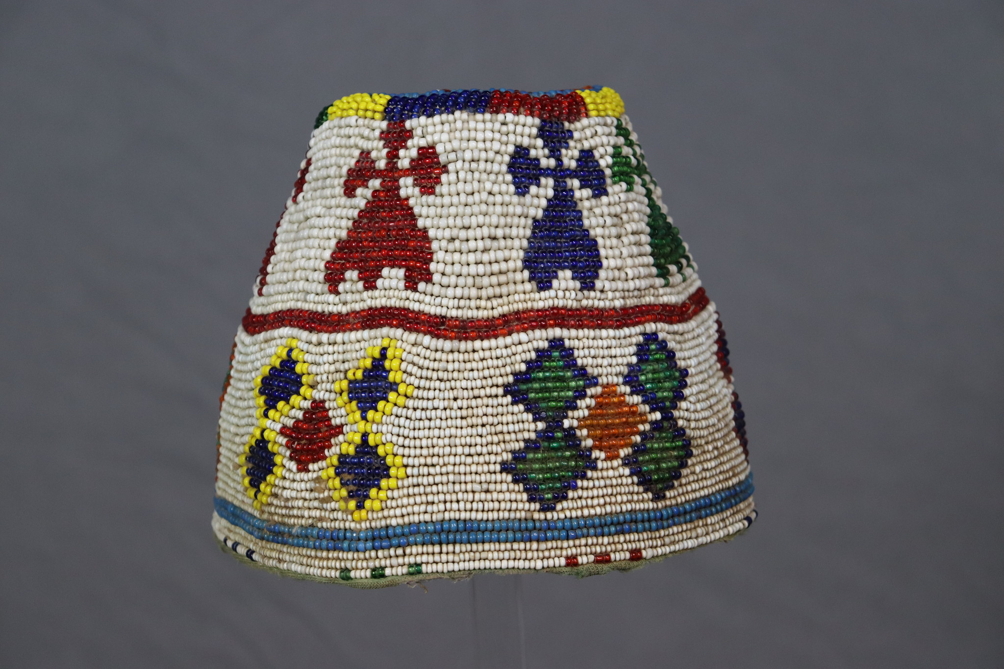 Antique Glass Beaded Hat hat cap from Afghanistn and Pakistan No:22/6