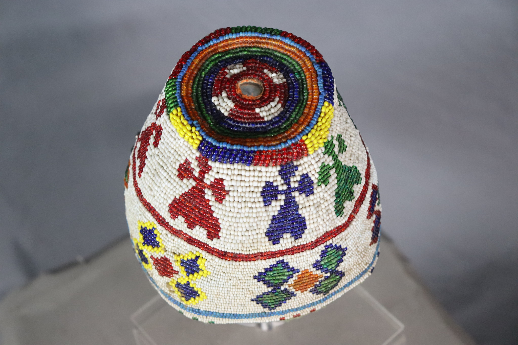 Antique Glass Beaded Hat hat cap from Afghanistn and Pakistan No:22/6