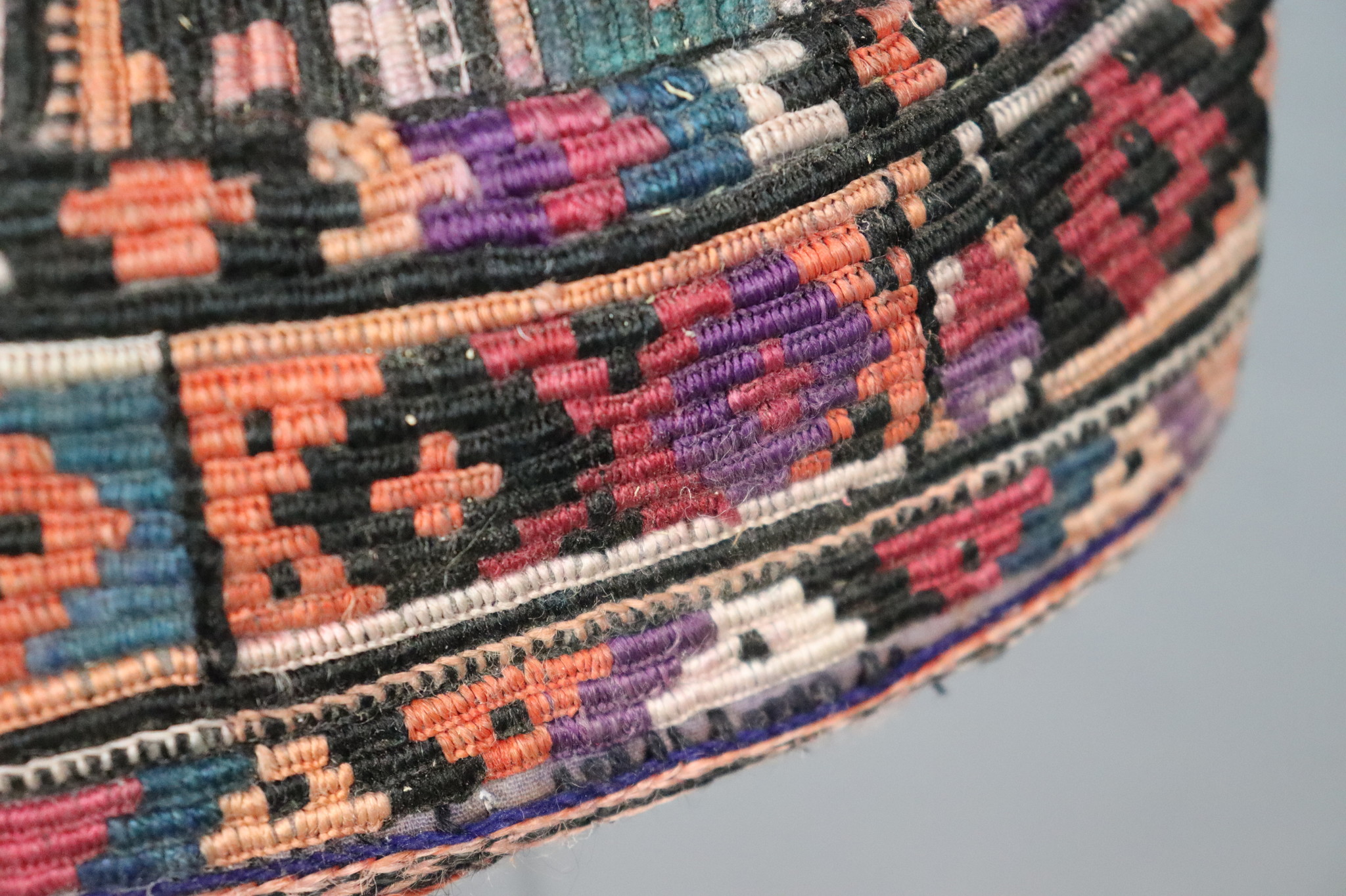 vintag hand embroidered  cap hat  from Afghanistn and Uzbekistan No:22/7