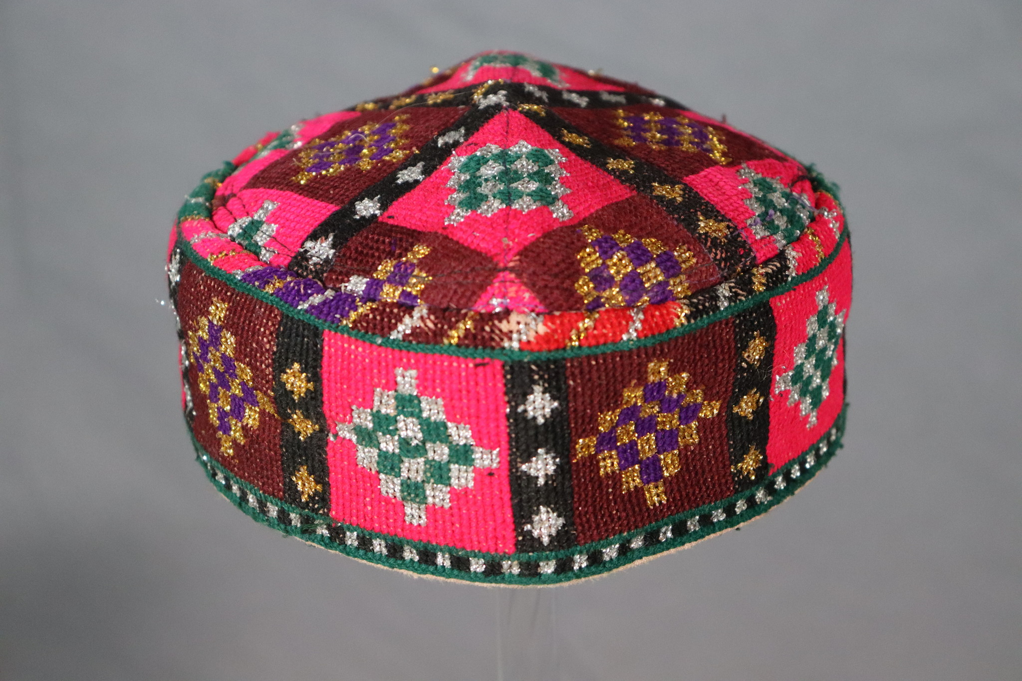 vintag hand embroidered  cap hat  from Afghanistn and Uzbekistan No:22/ 9