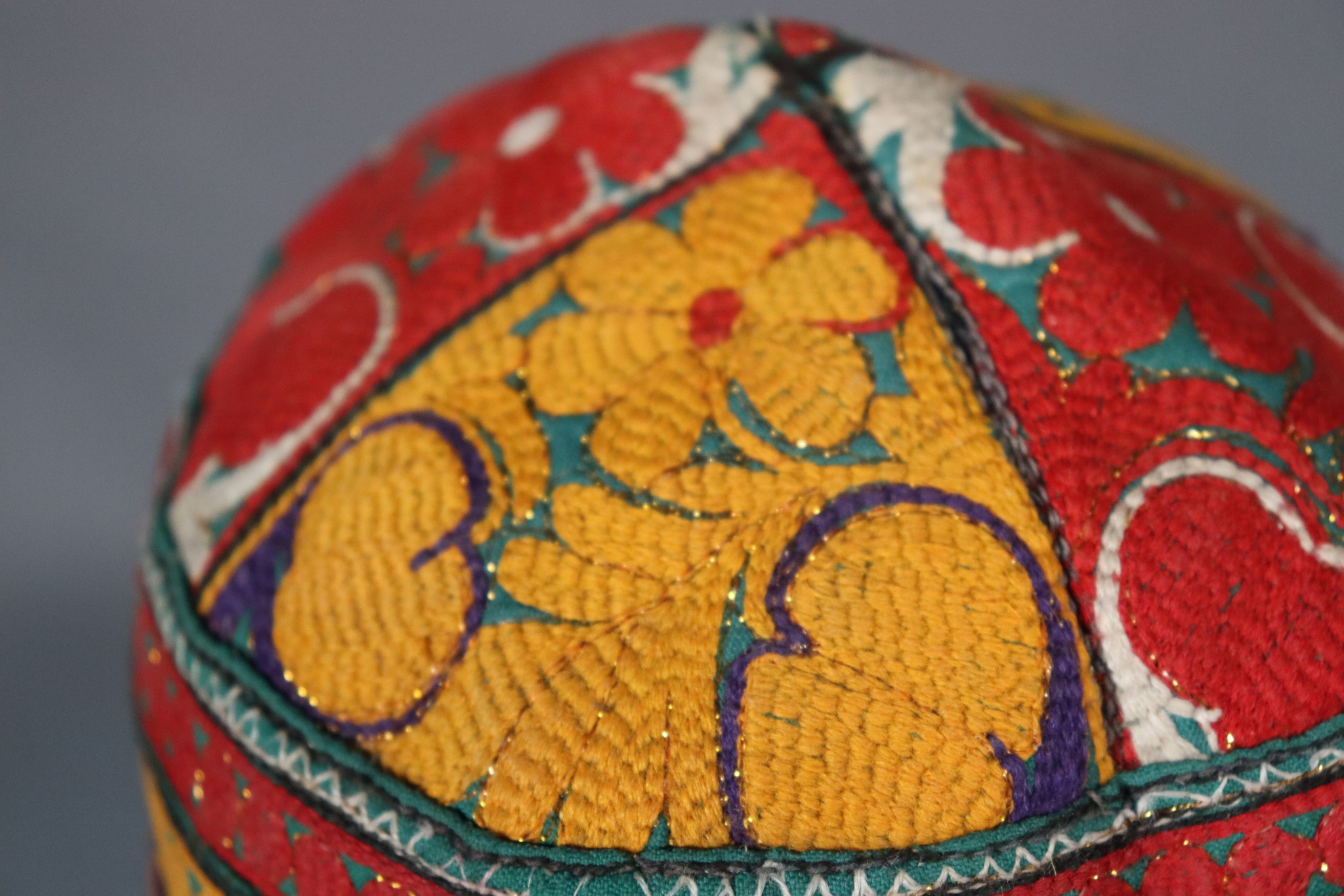 vintag hand embroidered  cap hat  from Afghanistn and Uzbekistan No:22/11