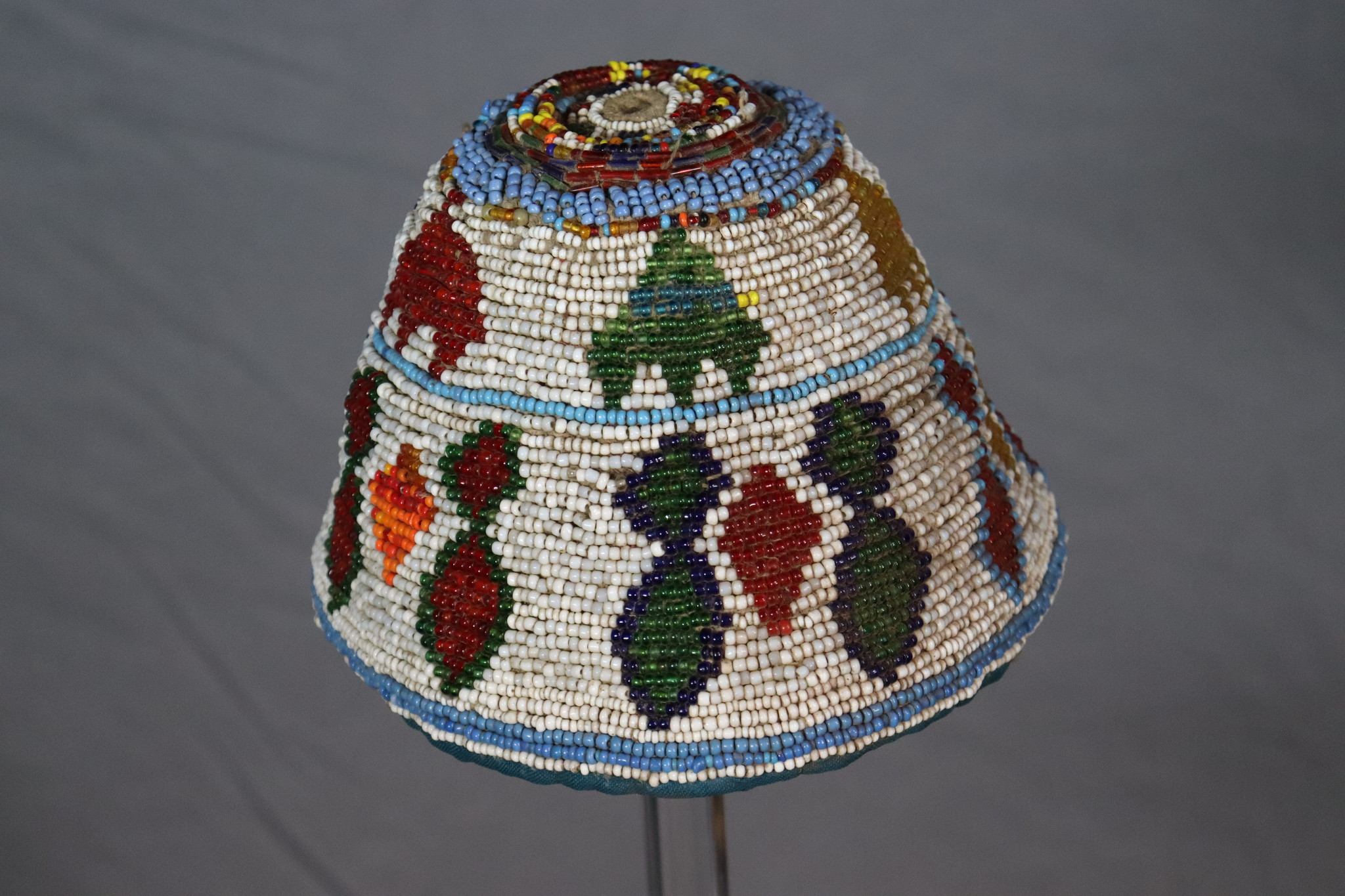 Antique Glass Beaded Hat hat cap from Afghanistn and Pakistan No:22/ 12