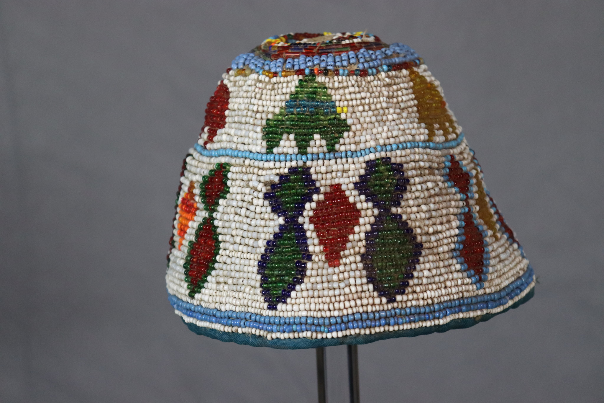 Antique Glass Beaded Hat hat cap from Afghanistn and Pakistan No:22/ 12