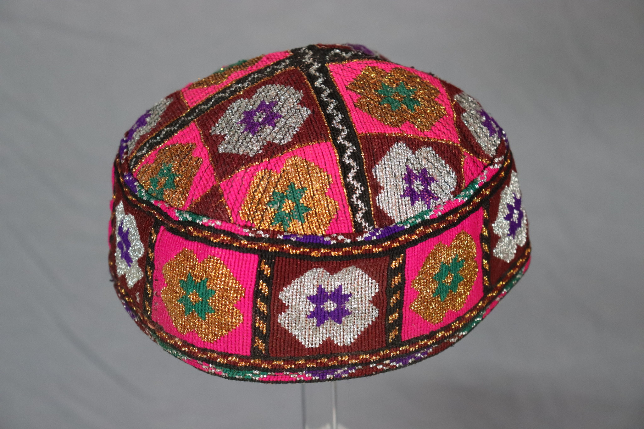 vintag hand embroidered  cap hat  from Afghanistn and Uzbekistan No:22/ 15