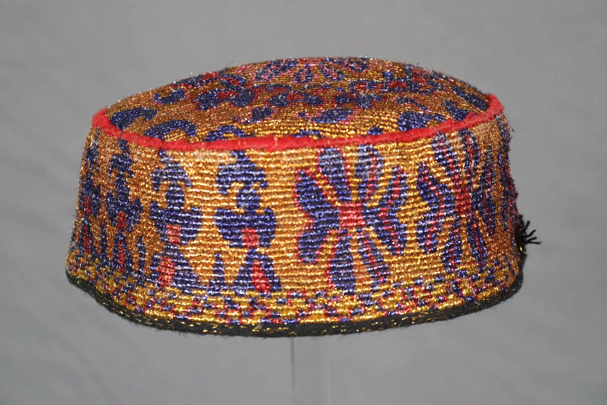 vintag hand embroidered  cap hat  from Afghanistn and Uzbekistan No:22/ 17