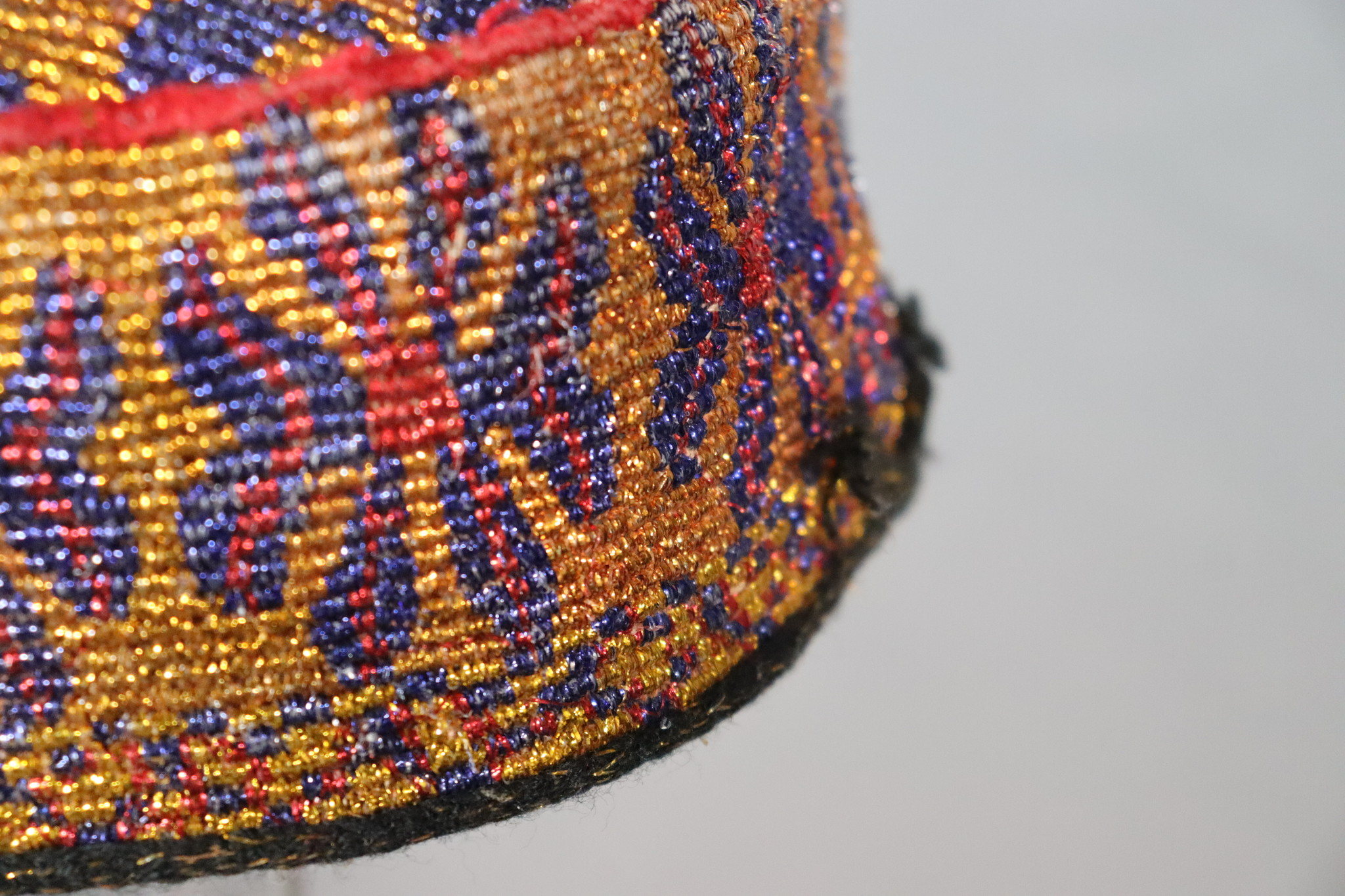 vintag hand embroidered  cap hat  from Afghanistn and Uzbekistan No:22/ 17