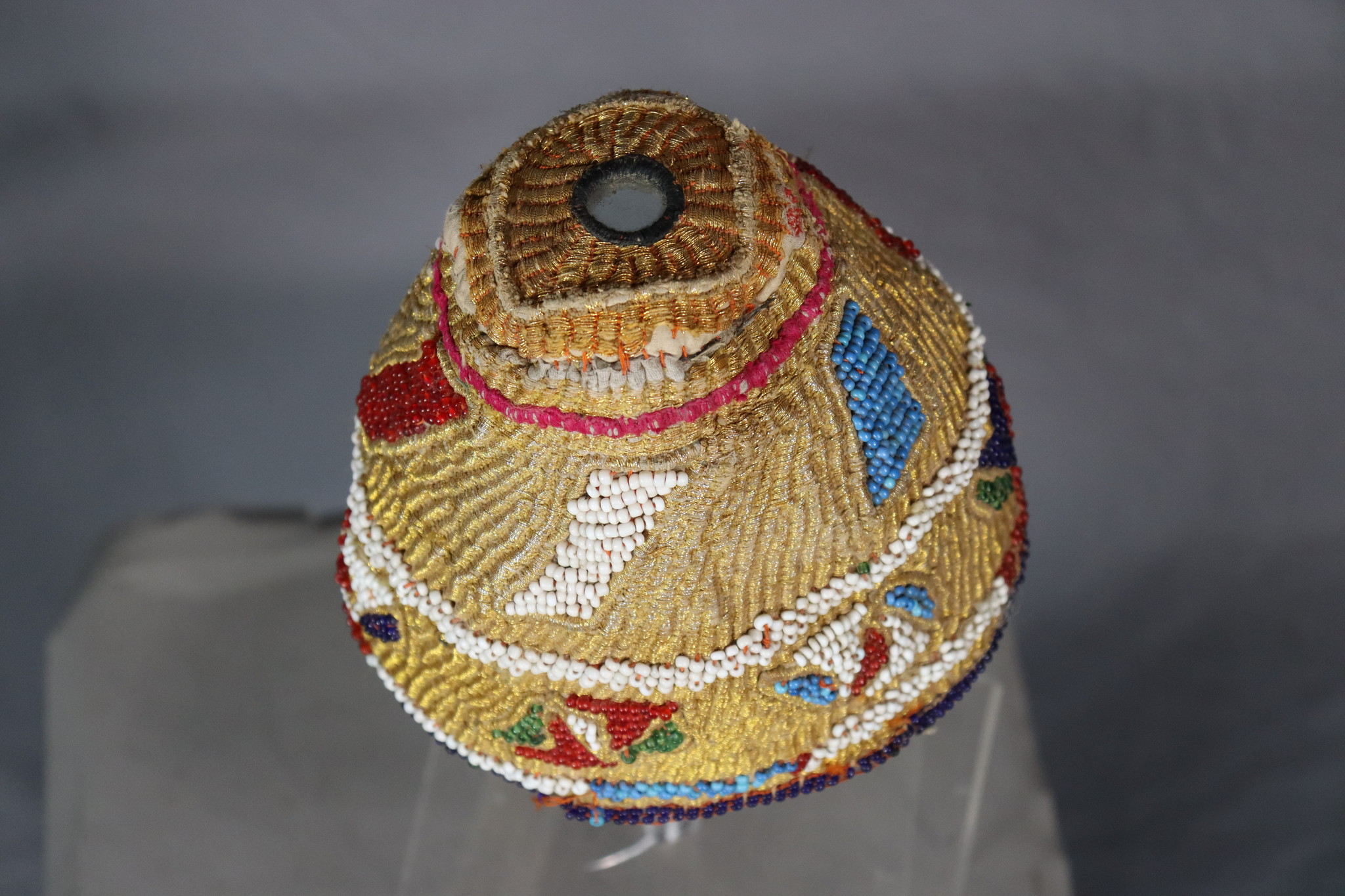 Antique Glass Beaded Hat hat cap from Afghanistn and Pakistan No:22/ 18