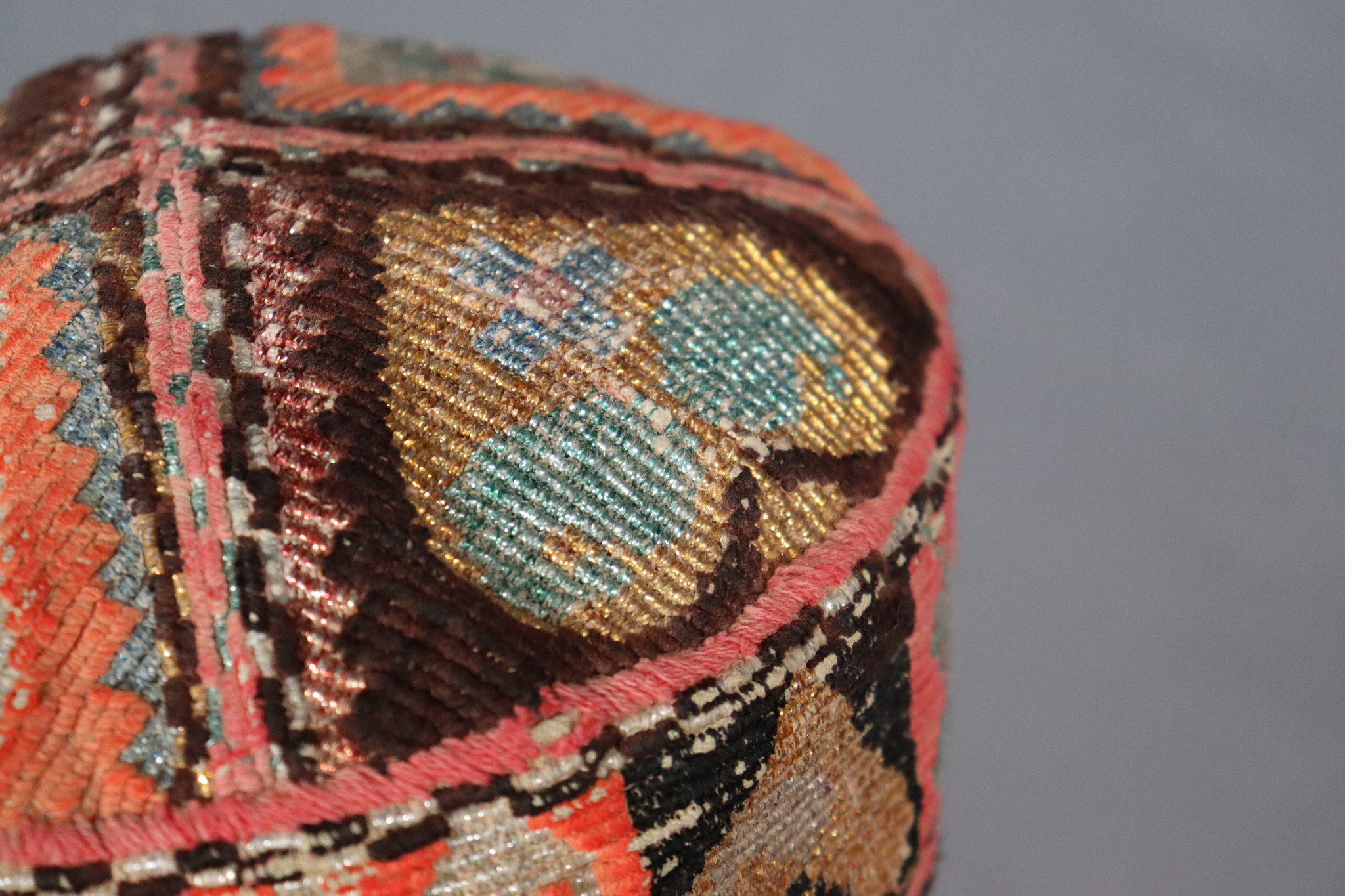 vintag hand embroidered  cap hat  from Afghanistn and Uzbekistan No:22/ 21