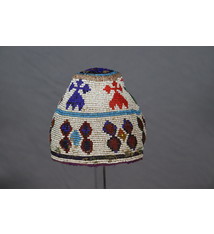 Antique  Glass Beaded Hat hat cap from Afghanistn and Pakistan No:22/ 22
