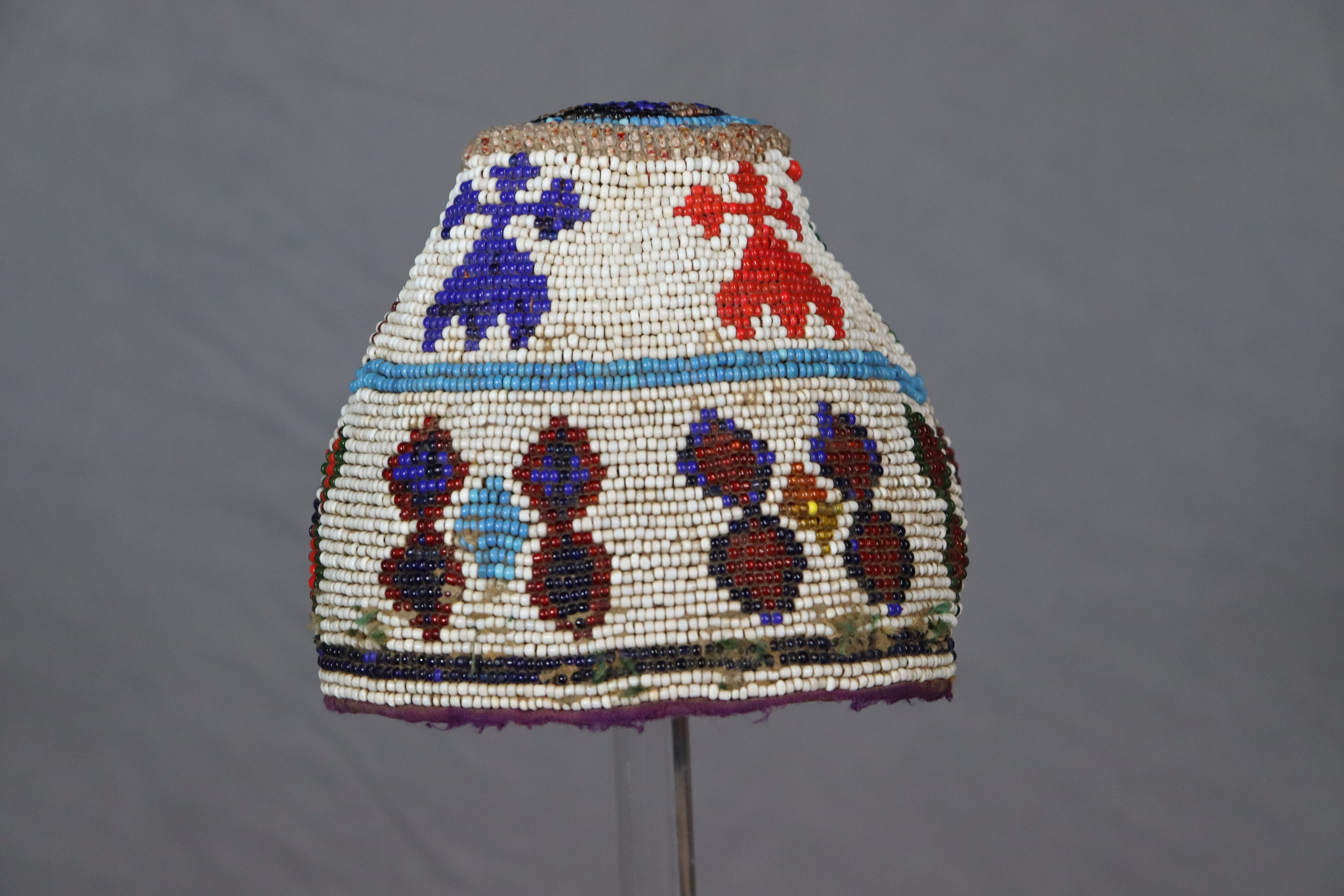 Antique Glass Beaded Hat hat cap from Afghanistn and Pakistan No:22/ 22