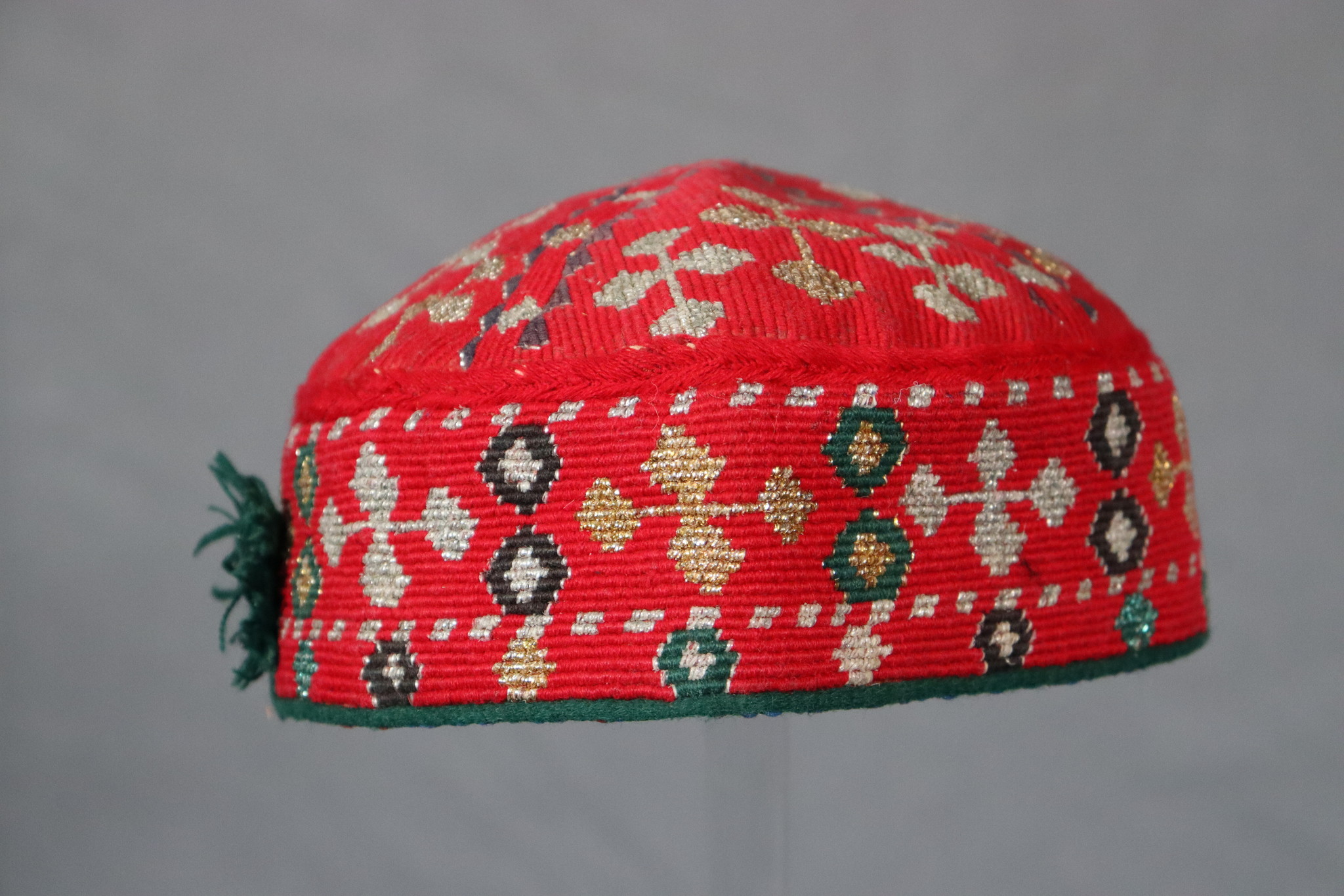 vintag hand embroidered  cap hat  from Afghanistn and Uzbekistan No:22/ 23