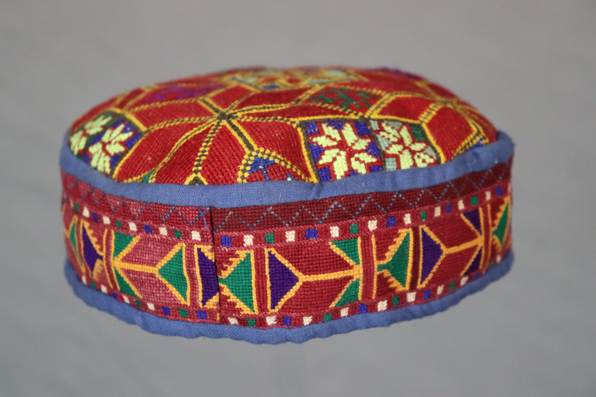 vintag hand embroidered  cap hat  from Afghanistn and Uzbekistan No:22/ 28- Copy
