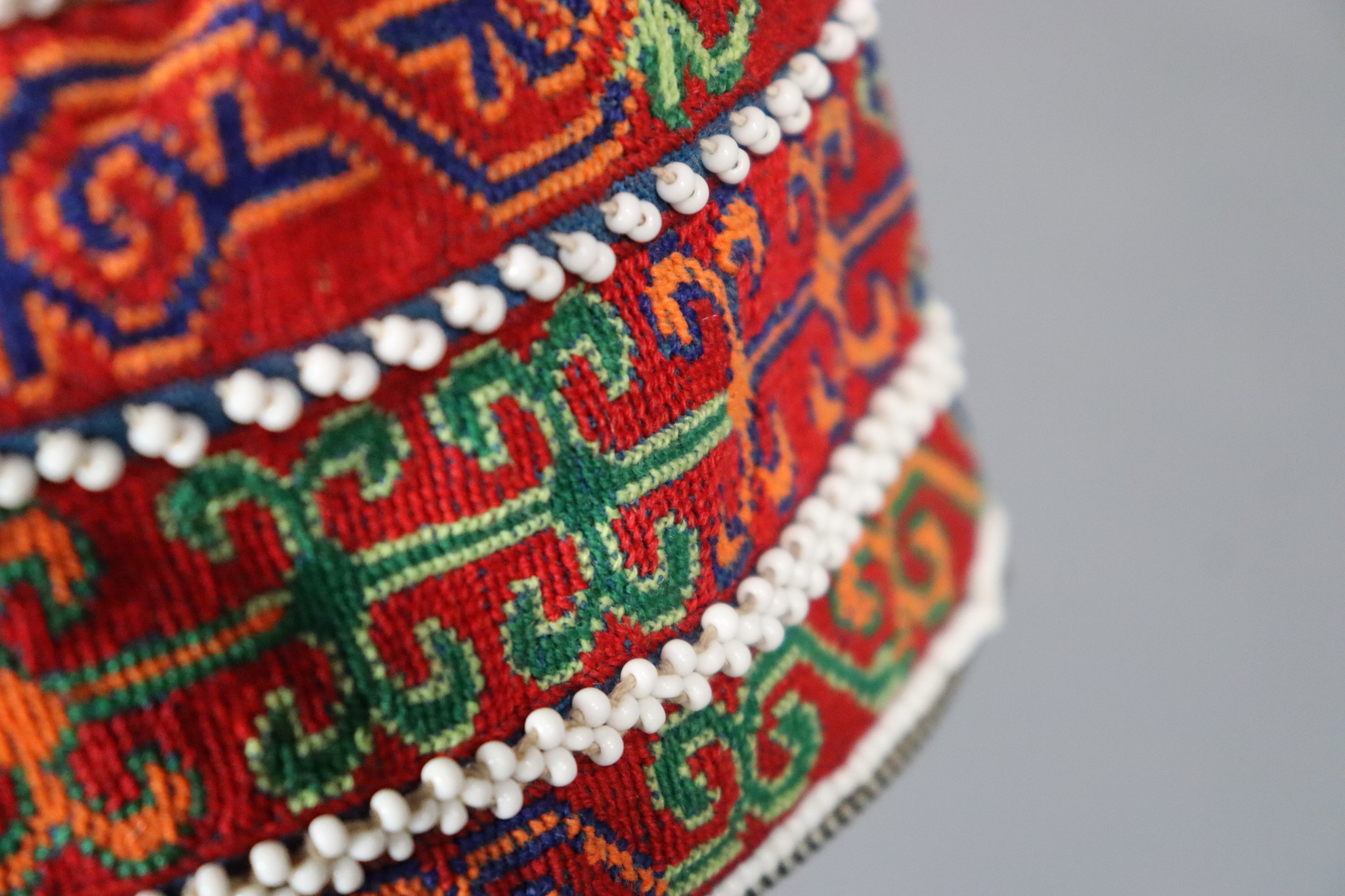 vintag hand embroidered baby cap child hat Kohistan Swat Valley vintage child tribal hat  No:22/32