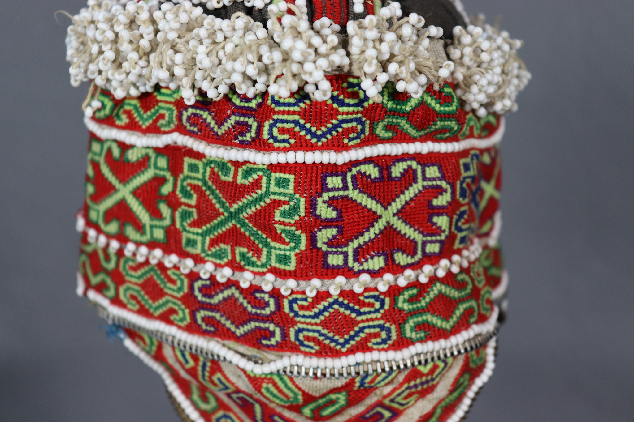 vintag hand embroidered baby cap  hat Kohistan Swat Valley vintage child tribal hat No:22/33