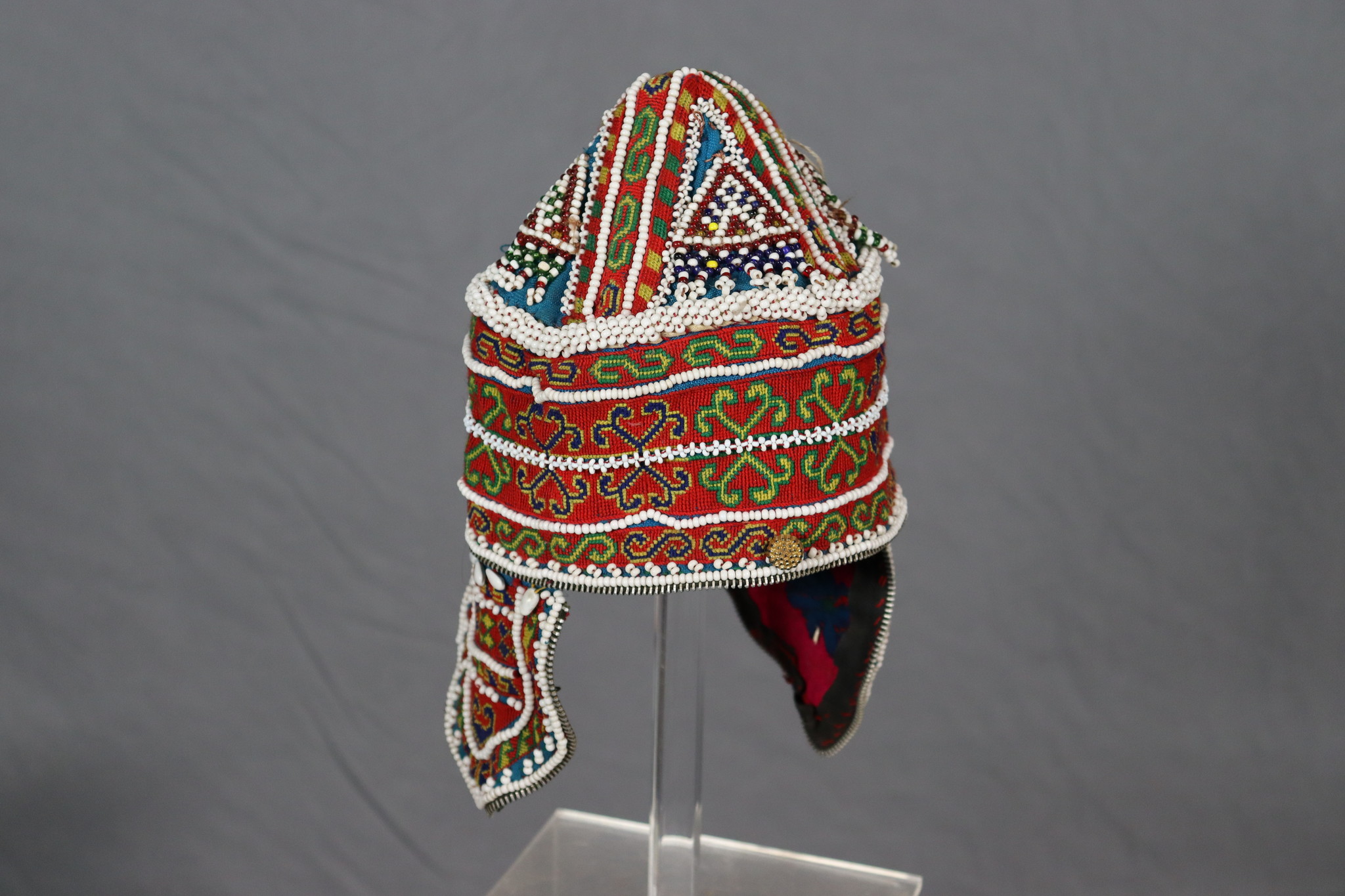 vintag hand embroidered baby cap  hat Kohistan Swat Valley vintage child tribal hat No:22/35