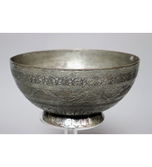 Antique  islamic Middle Eastern Tinned Copper  Engraved Bowl Jam No: 22/3