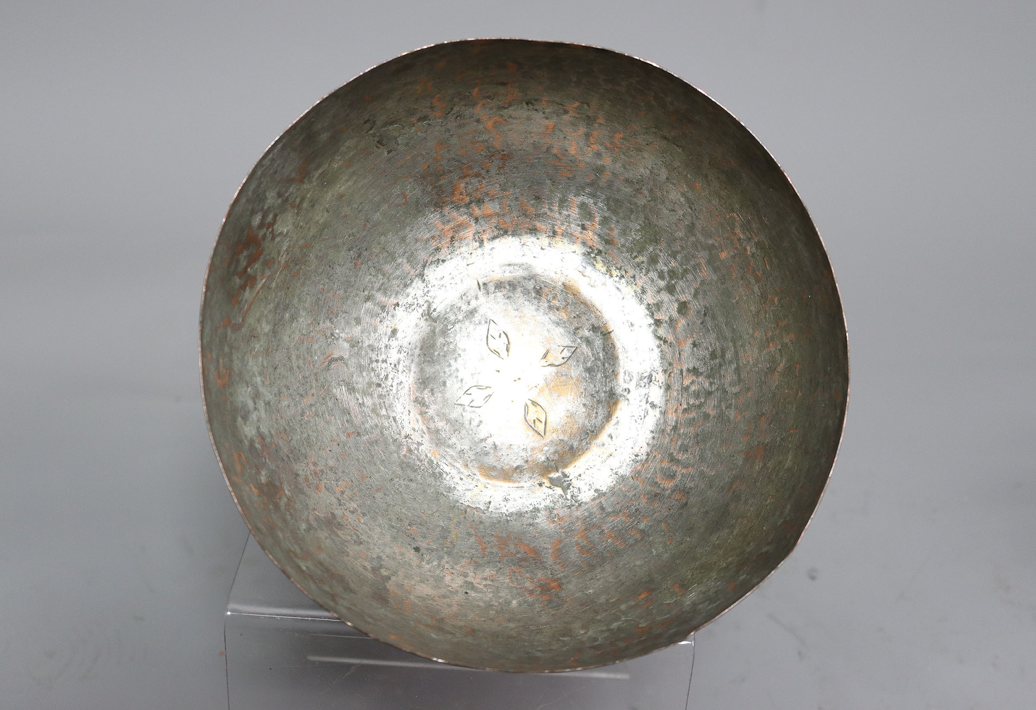 Antique  islamic Middle Eastern Tinned Copper  Engraved Bowl Jam No: 22/8