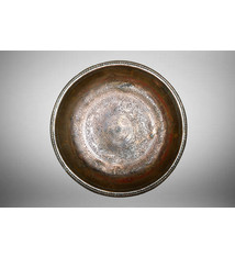 37 cm Antique ottoman orient Islamic  Hammer Engraved copper Tray   Plate from Afghanistan  22/14