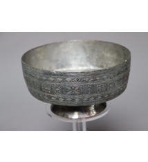 Antique  islamic Middle Eastern Tinned Copper  Engraved Bowl Jam No: 22/15