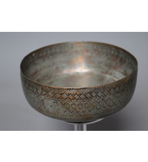 Antique  islamic Middle Eastern Tinned Copper  Engraved Bowl Jam No: 22/ 16