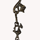 Antique Brass Hanging Bronze Oil Lamp in the Shape of a Bird from india.