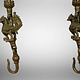 a couple of Antique Brass Vintage Swing Chain With Elephant, Oil Lamp and Peacock Figurine(Set Of 2 Pieces) from india.