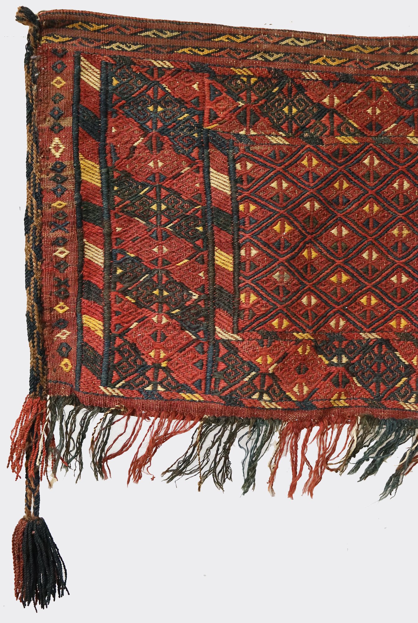 Antique Uzbek nomad sumakh tent Bag Wonderful  Yomud Turkmen Torba from Afghanistan Turkmenistan No:22/eb2