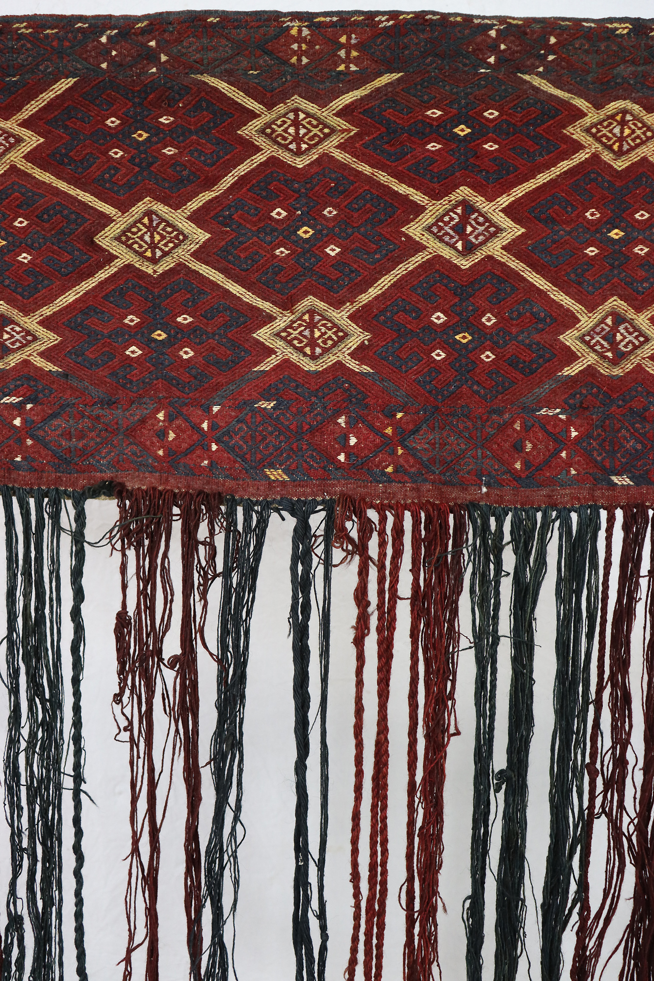 120x115 cm Antik und seltener Uzbek Nomaden Zelttasche tasche Torba aus Afghanistan Djaller Turkmenistan  Nr:22/eb3