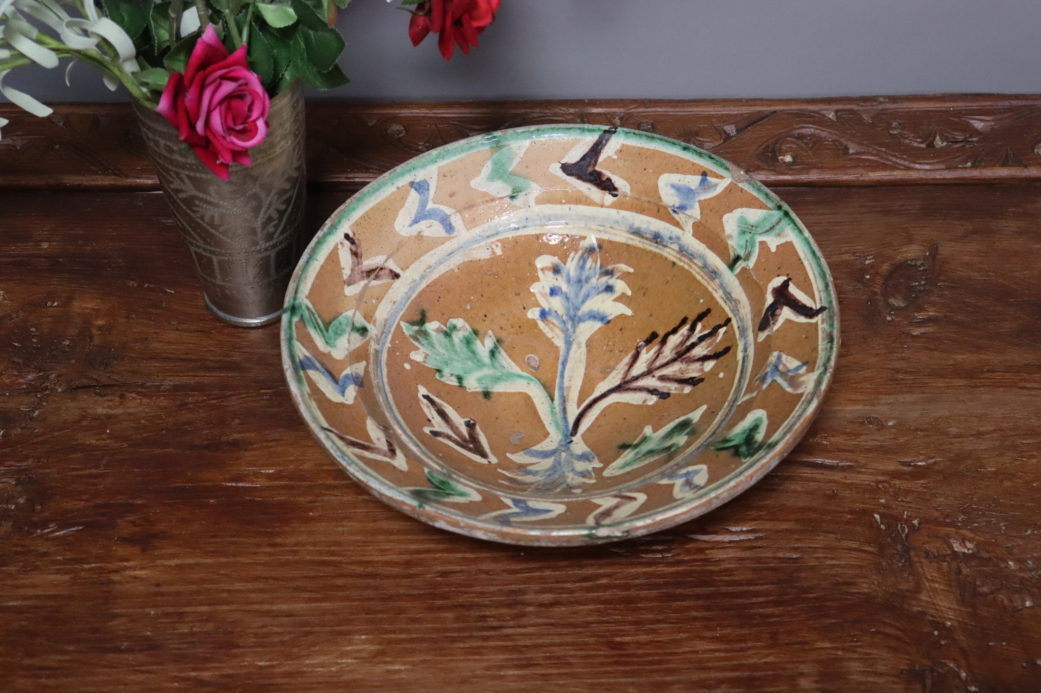 Antique handmade Clay Bowls pottery bowl plate from Swat valley Pakistan south Afghanistan No:22/5