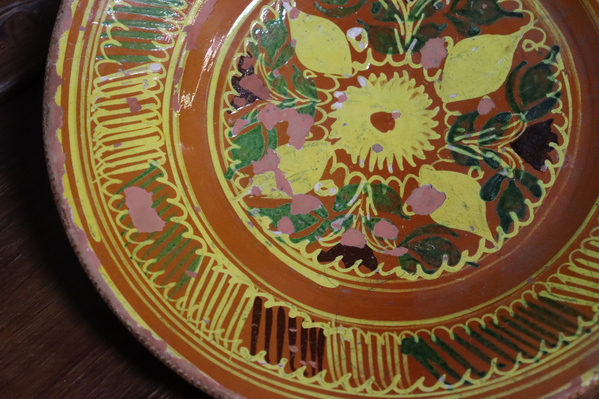 antik handgefertigt Keramik Teller aus Swat-Tal Pakistan und Südafghanistan 22/1