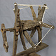 Antique Traditional basic Spinning Wheel from Nuristan Charkha No:22/ A