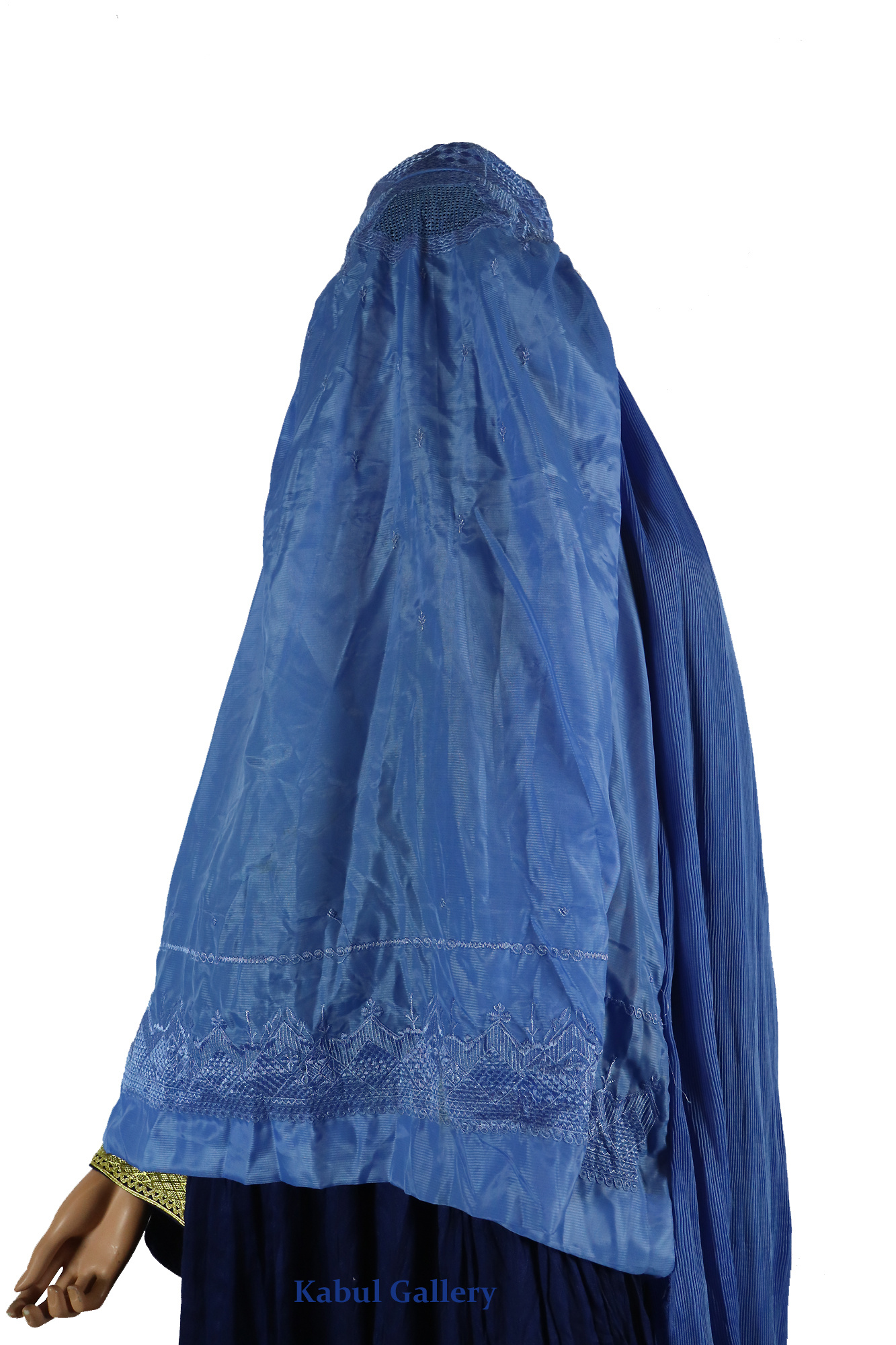 Original Afghanische Frauen schleier kopftuch Burka Burqua umhang afghan burqa abaya Niqab Kleid hijab Tschador afghanistan Pakistan (blau)