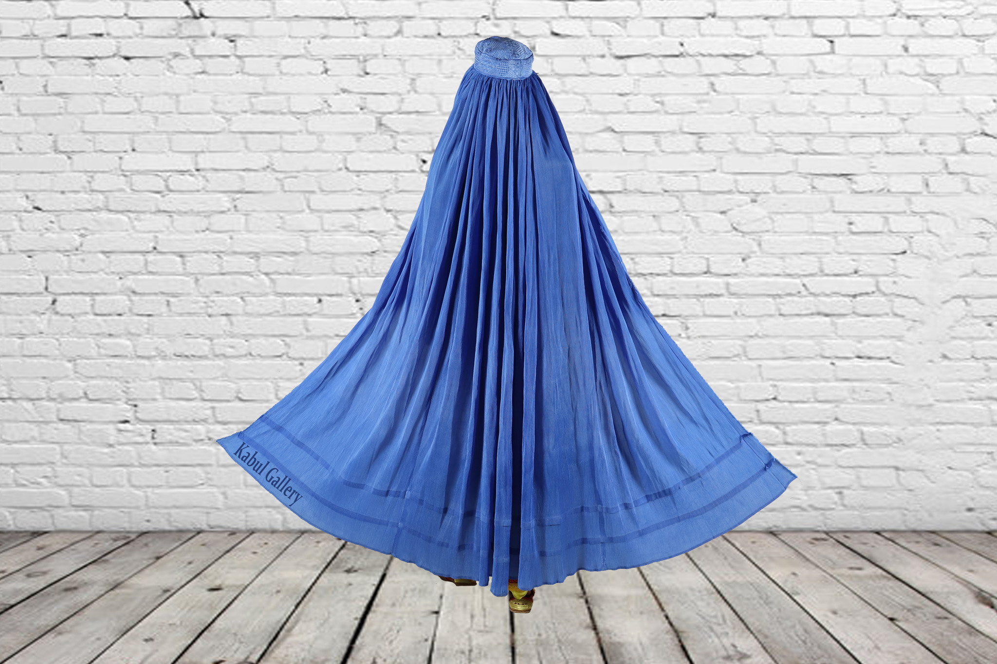 Original Afghan women veil headscarf Burka Burqa cape Afghan burqa Ethnic dress from afghanistan Pakistan (blue)