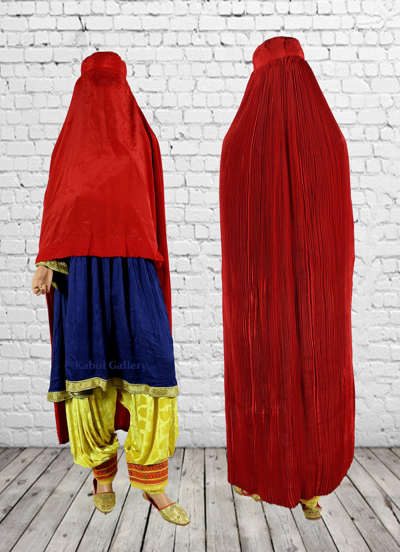 riginal Afghan women veil headscarf Burka Burqa cape Afghan burqa Ethnic dress from afghanistan Pakistan  Red