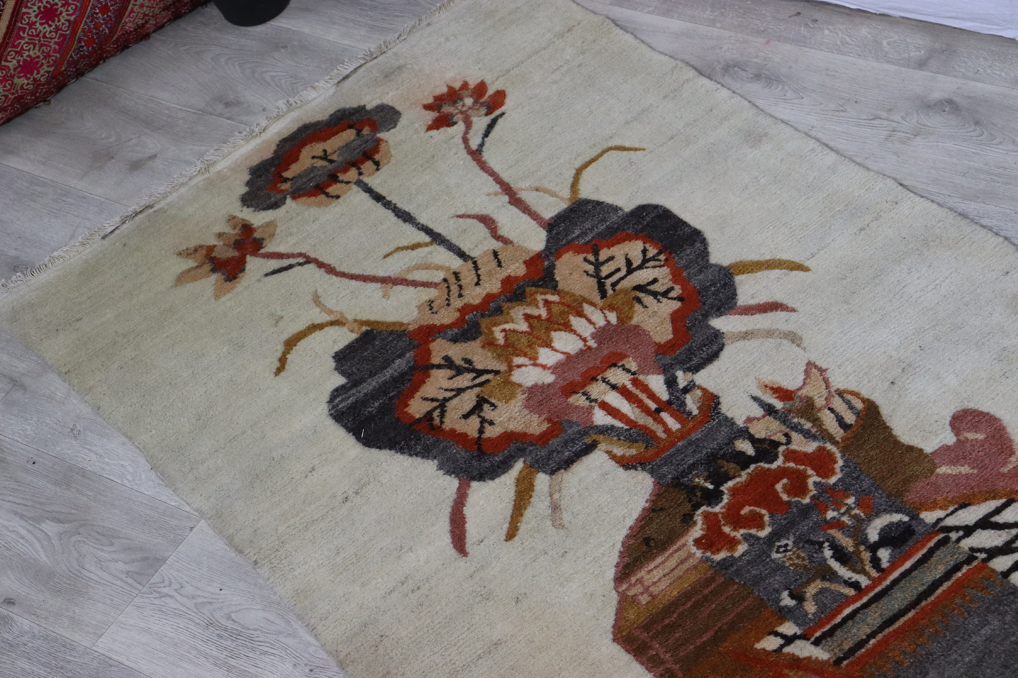 183x91 cm  oriental hand Knotted Tibetan Khaden sleeping Carpet No:22/3